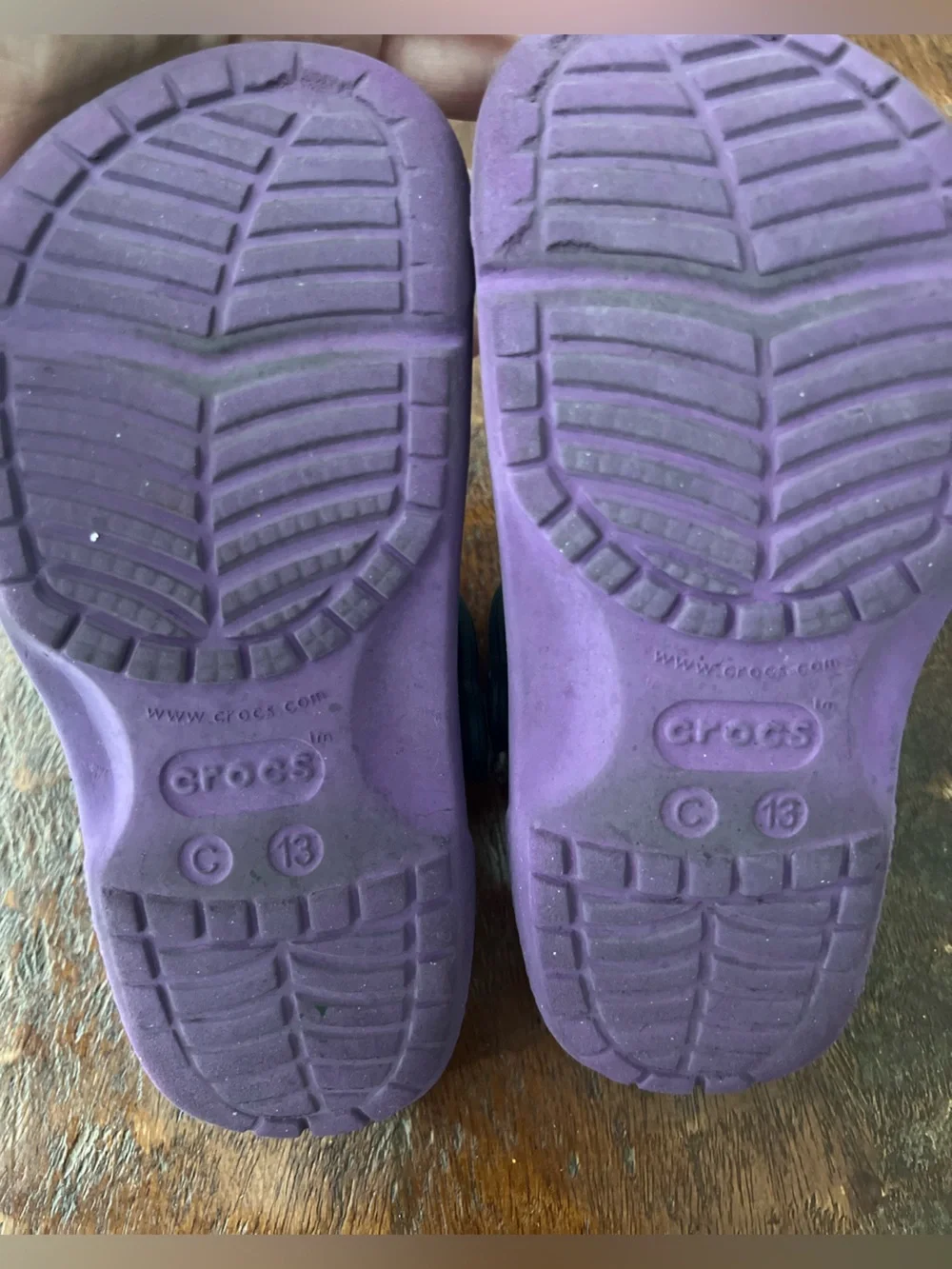 CROCS Kids Purple Disney Villains CROCS Size 13